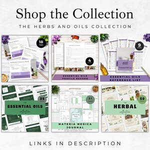 Herbalism Journal Printable Materia Medica Workbook, Natural Medicine ...