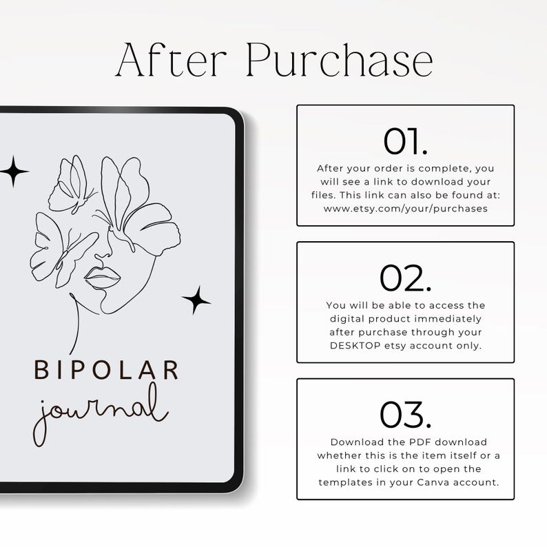 mood and symptom tracker printable for bipolar disorder support
printable mental health planner for bipolar mood tracking and self awareness