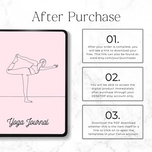 yoga habit tracker pages for home practice
guided yoga journal printable for mindfulness and growth