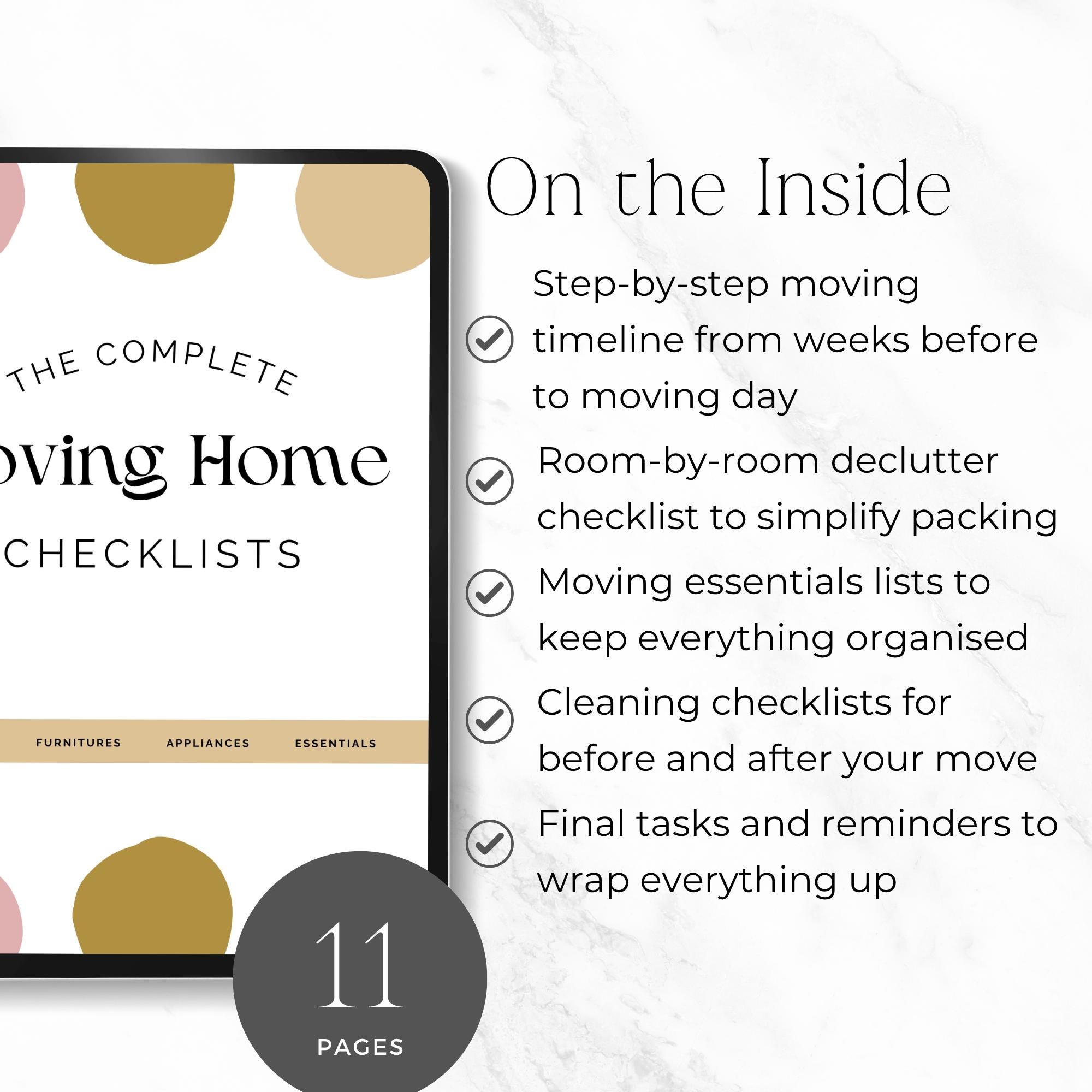 Printable Moving House Checklist PDF | Home Relocation Planner, to Do ...