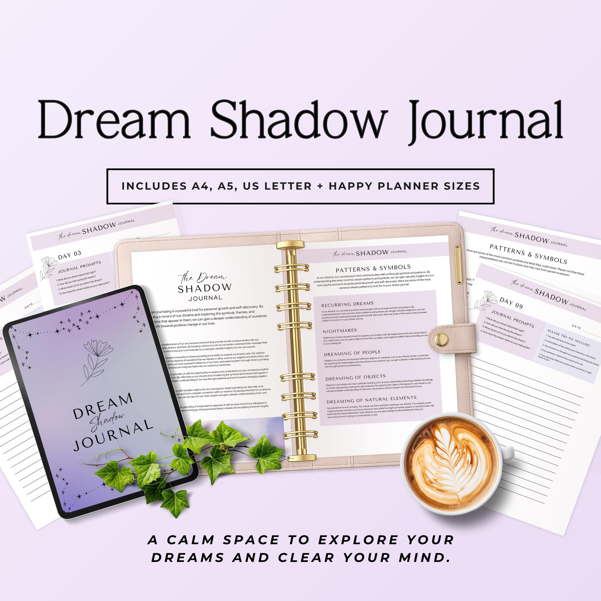Dream Journal Printable PDF | Dream Interpretation Workbook | Lucid ...