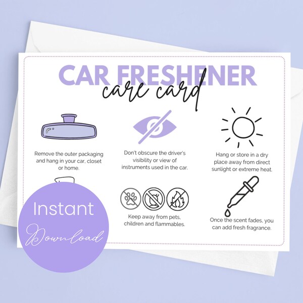 Freshie Warning Label Template Etsy