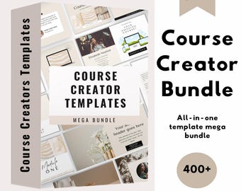 Ultimate Course Creator Toolkit Template Bundle - Etsy