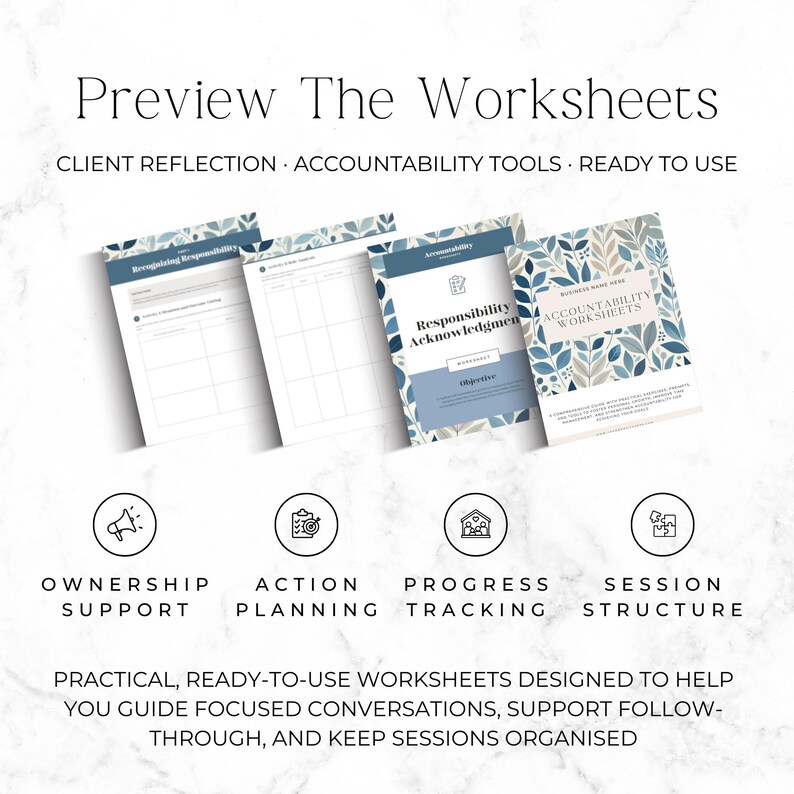 session ready coaching worksheets preview image
professional accountability tools for coaching sessions