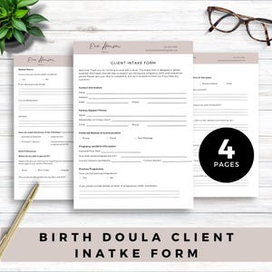 Birth Doula Intake Forms Bundle, Editable Client Templates, Doula Business Kit, Prenatal Resources, Forms Pack