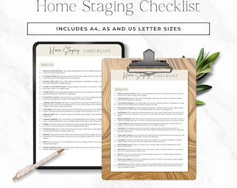 Home Staging Checklist Bundle Property Staging Business Forms Real Estate Template Interior Design Staging Services Checklists P3