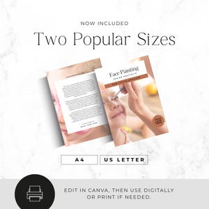 face painter booking and pricing guide template
event entertainer portfolio template for face painters