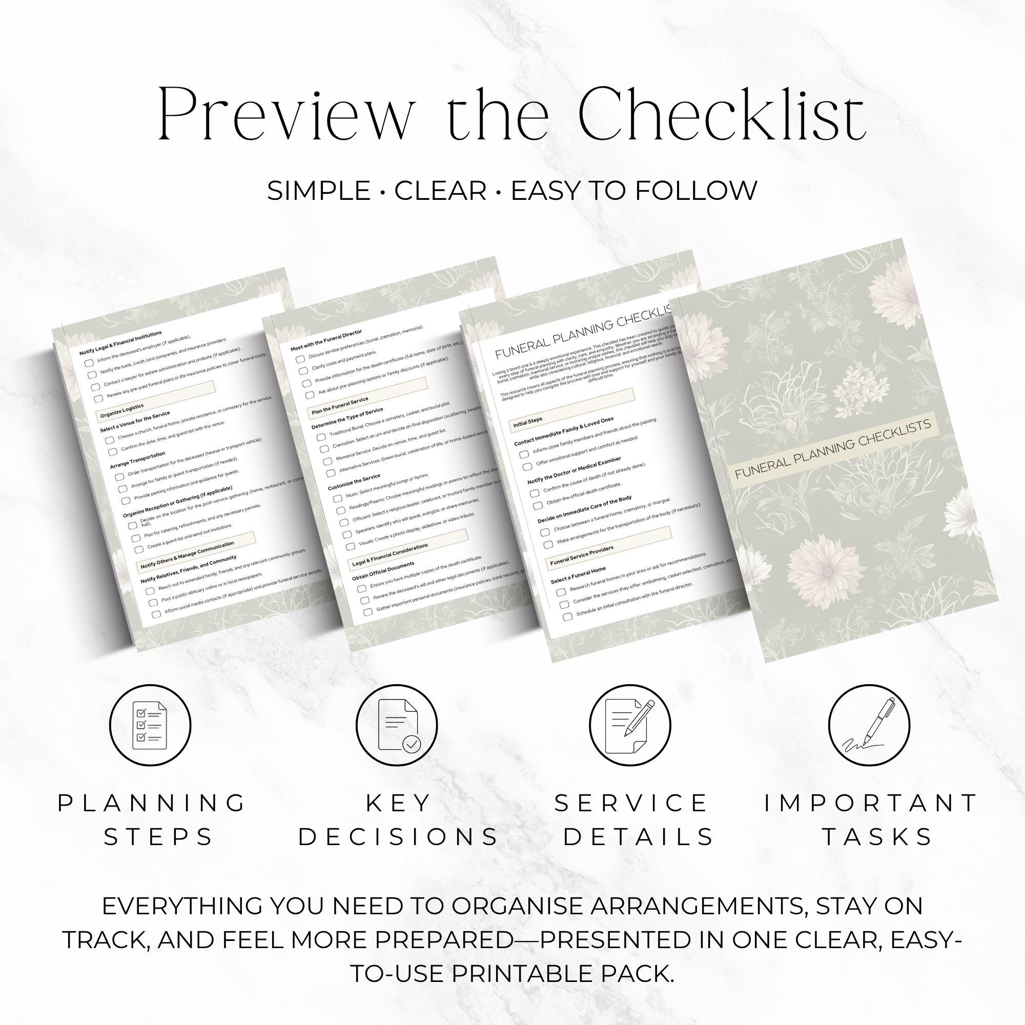 Death Checklist.pdf Funeral Planning Checklist Printable, What to Do When Someone Dies ...