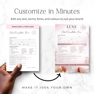 nail salon cleaning inspection log printable
nail tech weekly planner printable