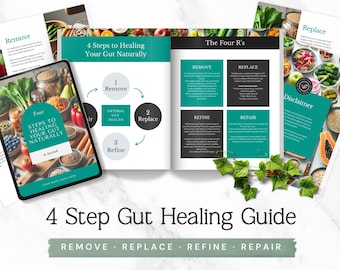 Gut Health Canva Template, Nutrition Coach Guide, Anti Inflammatory Food Ebook, Digestive Wellness Planner Download Phase 2