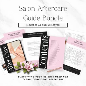 Medspa Aftercare Template Bundle Canva Editable, Injectable Aftercare Forms Botox Filler Client Care Sheets, Esthetician Download P2