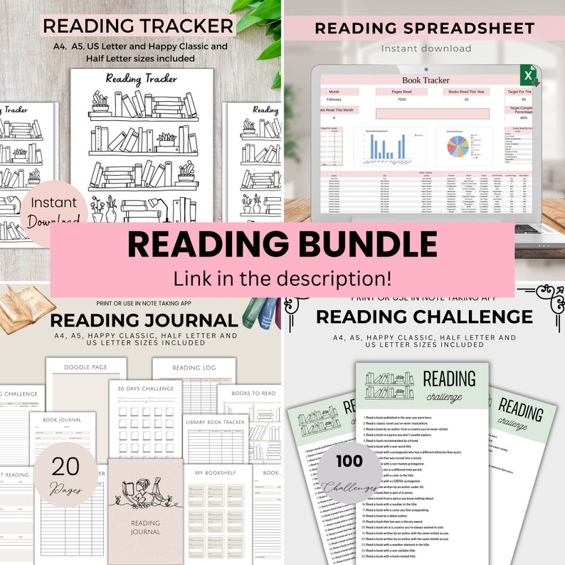 Book Tracker Excel, Ultimate Reading Log, Digital Tracker Template ...