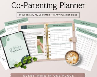 Co Parenting Planner Printable, Custody Planner, Child Custody Journal, Communication Log, Shared Parenting Schedule Phase 2