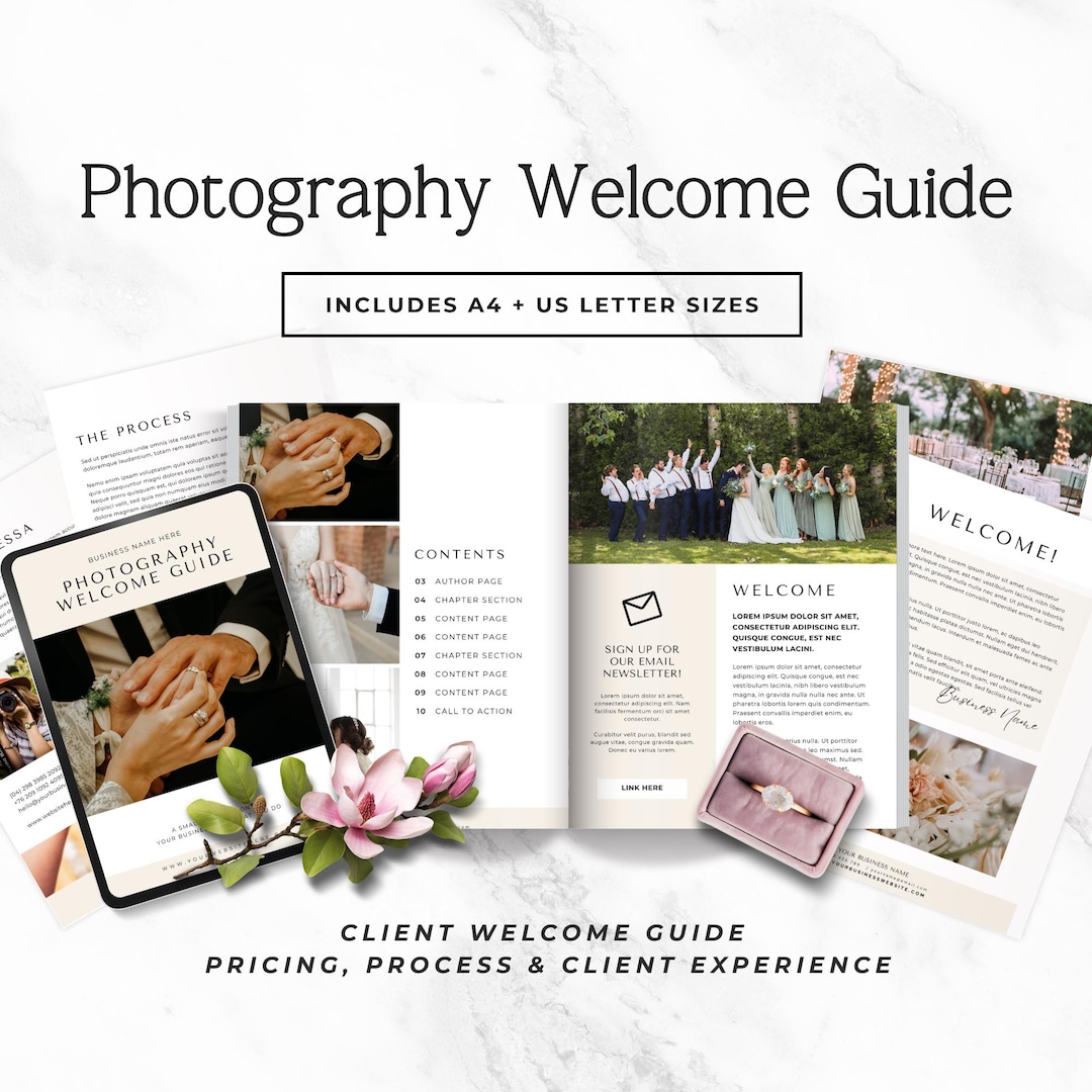 Photography Welcome Guide.pdf Wedding Photographer Welcome Guide Template, Client Onboarding Packet ...