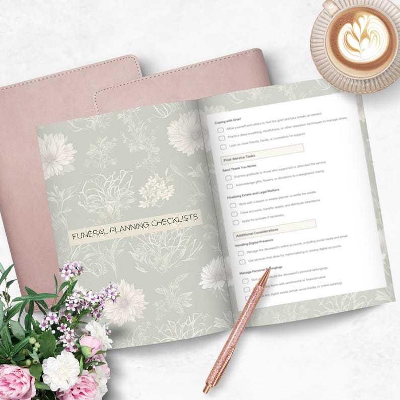 funeral preparation planner printable step by step guide
printable funeral checklist for organising service and logistics