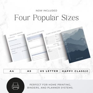 simple coaching planner for managing clients and sessions
coach business planner with goal setting and planning pages