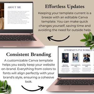 editable paralegal website template for Canva

virtual legal assistant website design