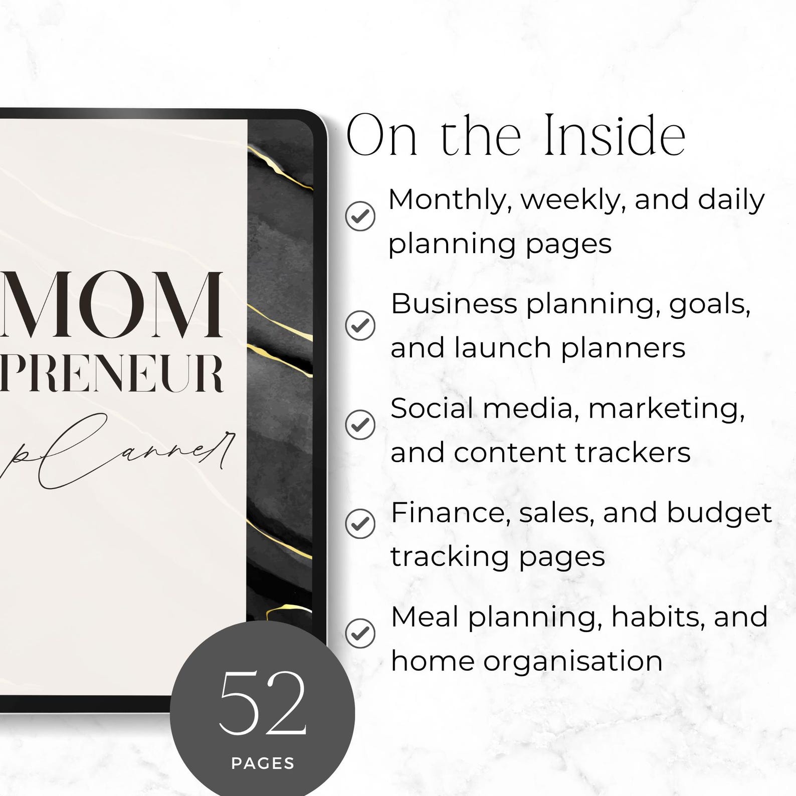 Mompreneur Planner Printable, Life and Business Planner for Busy Moms ...