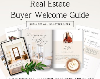 Home Buyer Guide Template Canva, Real Estate Buyer Guide, Buyer Booklet Template, Realtor Buyer Roadmap, Editable PDF P2