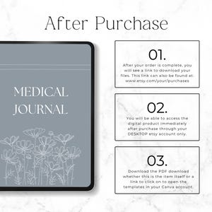 doctor appointment and medical records organiser printable
home health management journal for personal care tracking