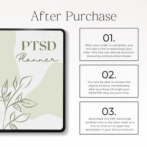 ptsd self help planner printable a4 a5 us letter
trauma journal printable for tracking emotions and triggers