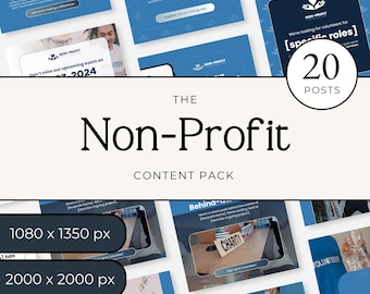 Non-Profit Fundraision Vorlagen Canva, Instagram Posts der Donor-Kampagne, Social Media Kit für kleine Non-Profits, bearbeitbarer Charity-Content P4