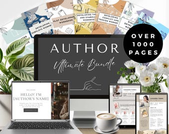 Novel Writing Workbook Bundle | Book Writing Planner & Creative Writing Tools for Authors | Character Development and Plot Building Guide