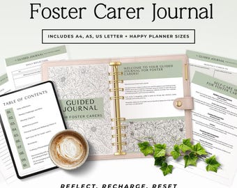 Raccoglitore per l'affido familiare stampabile / Diario per l'affidatario / Quaderno di riflessione per il genitore affidatario / Agenda per la cura di sé / Libro della storia di vita / Sprint