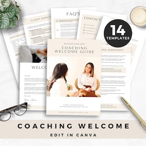 Editable Coaching Client Welcome Packet | Life Coach Intake Forms, New Client Onboarding, Professional Coaching Agreement & Intake Kit