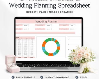 Hochzeitsplanung, Hochzeitsplaner, Vorlage für die Gästeliste, Hochzeitsplaner, Excel-Hochzeitsorganizer, Champion