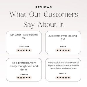 mood and symptom tracker printable for bipolar disorder support
printable mental health planner for bipolar mood tracking and self awareness