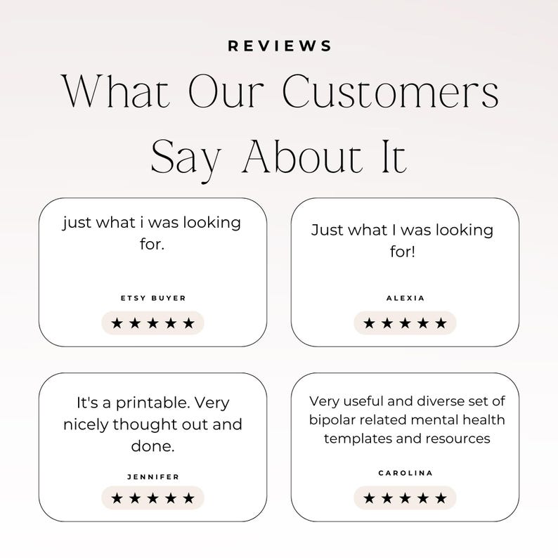 mood and symptom tracker printable for bipolar disorder support
printable mental health planner for bipolar mood tracking and self awareness