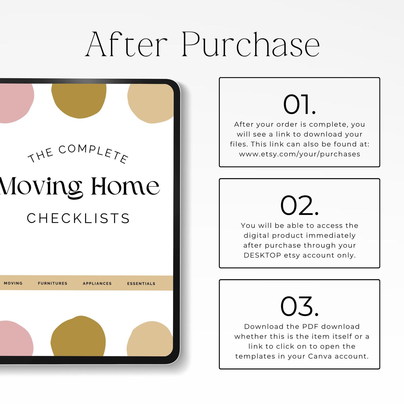 Printable Moving House Checklist PDF | Home Relocation Planner, to Do ...