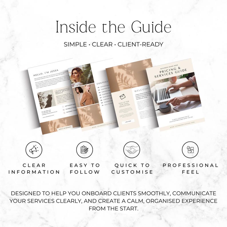Virtual Assistant Client Guide Virtual Assistant Pricing Guide, Client Onboarding Template, Canva ...