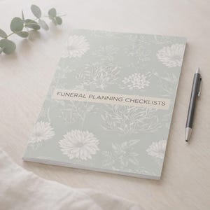 funeral planning checklist printable for organising arrangements
end of life planning checklist printable for families
