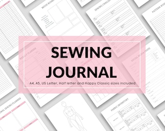 Sewing Planner, Printable Project Tracker, Sewing Journal, Fabric Organizer, Digital Planner for Sewers Pattern Log for Seamstress Phase 4