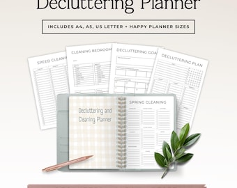 Decluttering Planner for Busy Moms, Cleaning Checklist Printable, Home Reset Planner, Simple Routine System, Digital Download PDF Phase 2