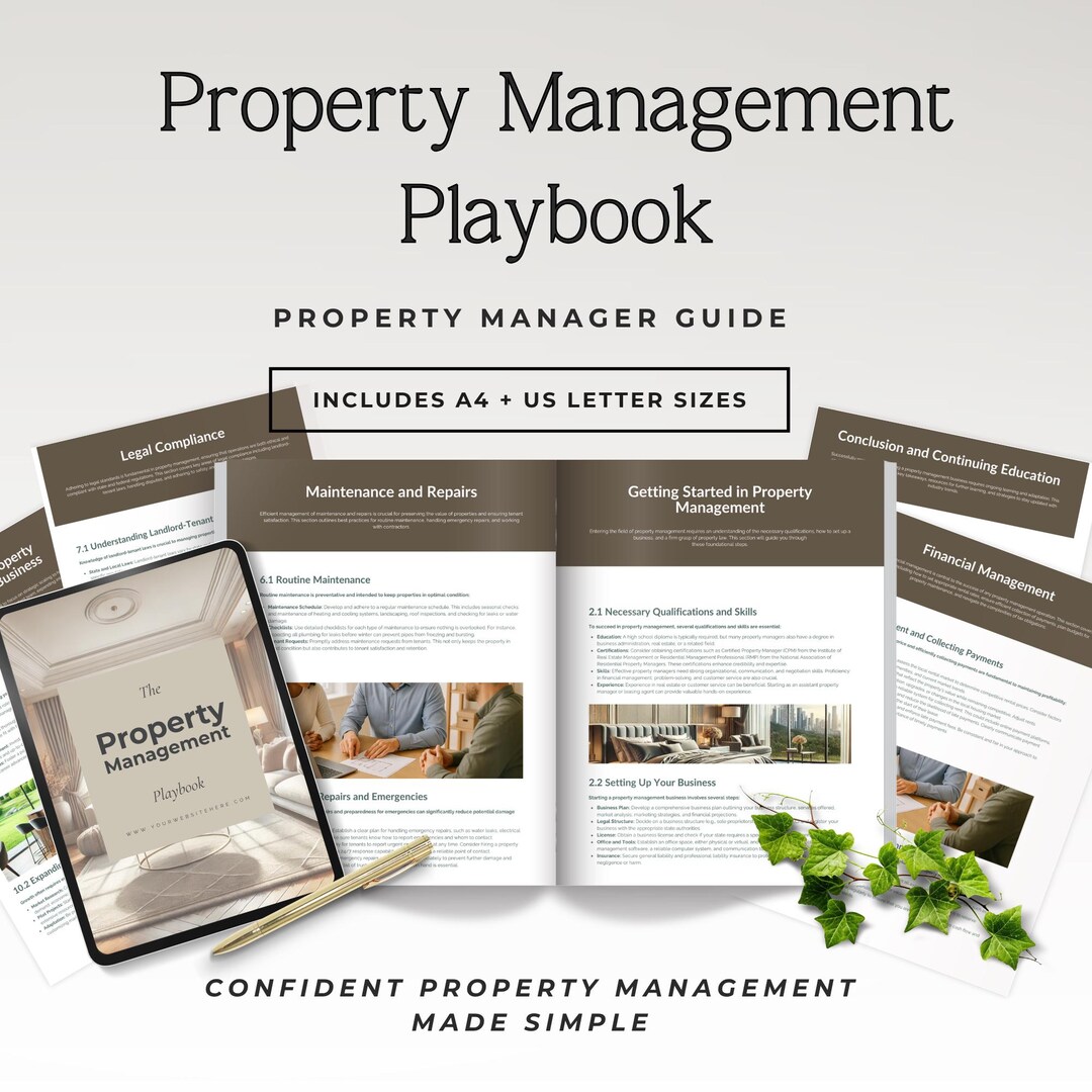 Property Management Training Guide Canva Template, Editable Property ...