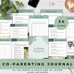 Co-Parenting Journal, Printable Child Custody Planner, Co-Parenting Organizer, Divorce Planner, Custody Log