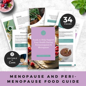 Menopause Food Guide: Top Foods for Hormonal Balance, Nutrition Guide & Meal Planning for Midlife Wellness Women&#39;s Health Coaching Booklet