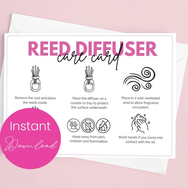 Reed Diffuser Warning Label Stickers Etsy