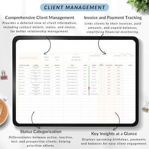 Simple VA task organizer spreadsheet for improved time management
Automated task tracker and client database for Etsy entrepreneurs