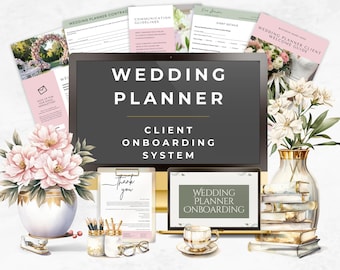 Wedding Planner Client Onboarding Bundle, Contract Template, Intake Form, Welcome Guide, Canva Wedding Business Toolkit, Sprint