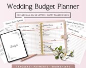 Wedding Budget Planner Printable, Bridal Planner PDF, Wedding Checklist Binder, Expense Tracker, Instant Download Sprint 1