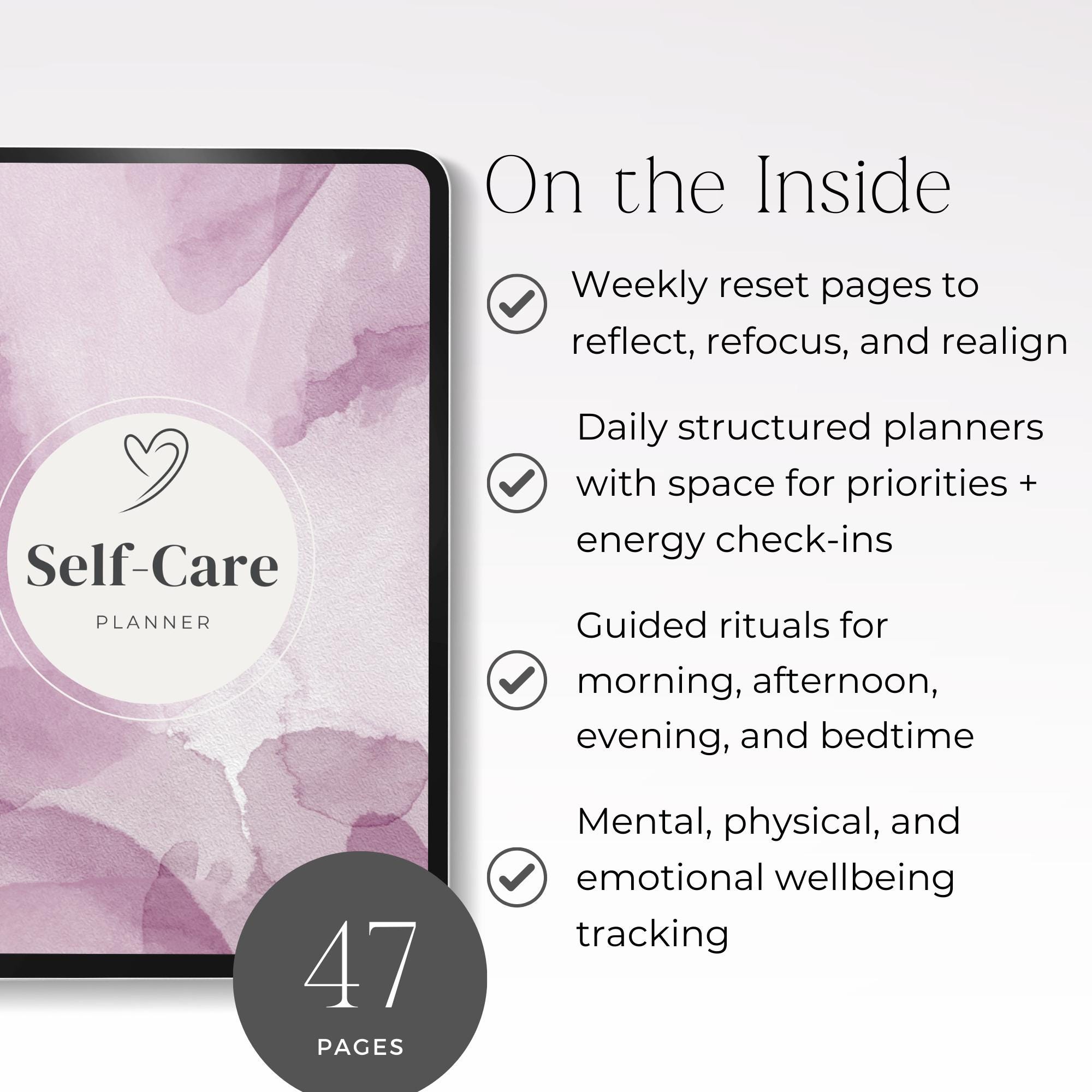 Weekly Reset Planner for Overwhelmed Moms, Self Care Printable PDF ...