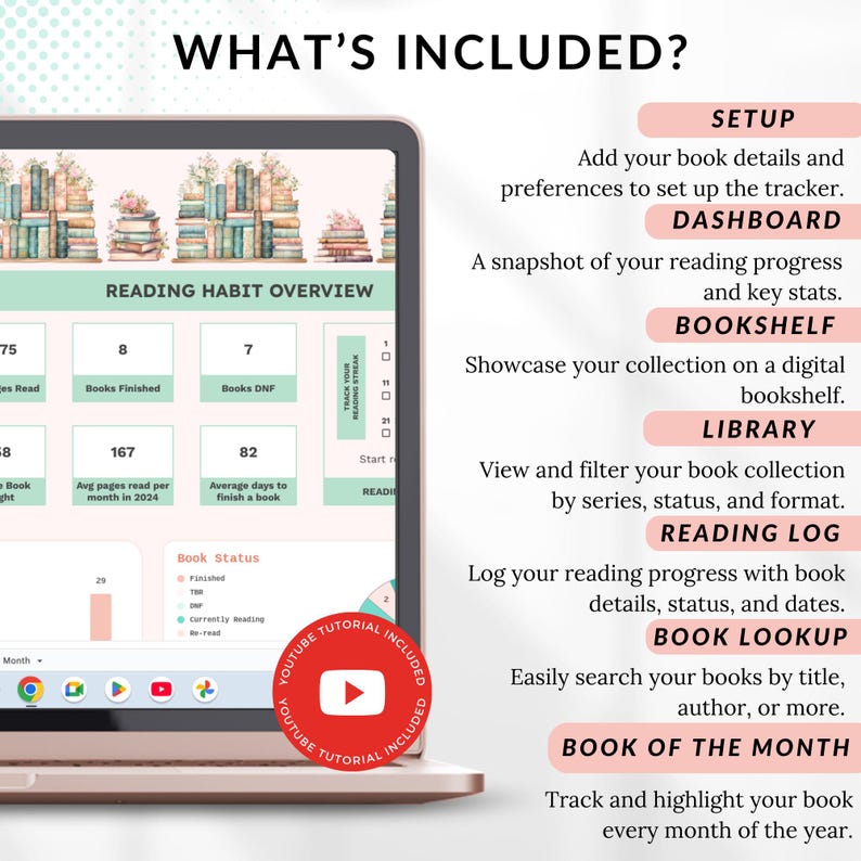Book Tracker Spreadsheet Google Sheets, Reading Tracker Spreadsheet ...