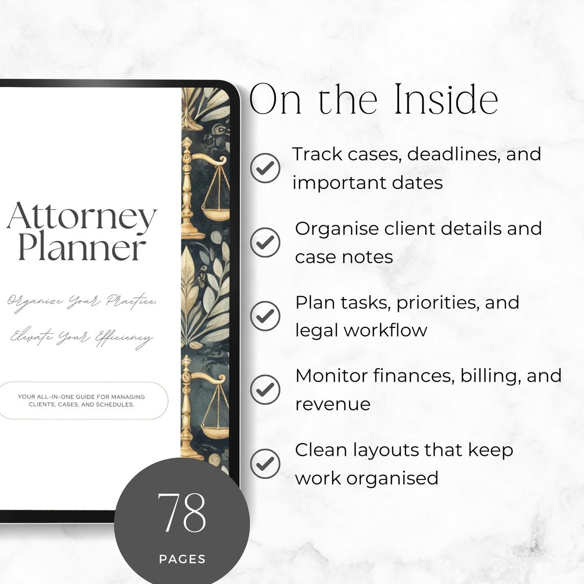 Attorney Planner Printable, Lawyer Case Management Planner, Legal Case ...