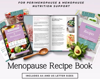 Menopause Recipe Book Template, Editable Canva Guide for Hormone Health Coaches, Perimenopause Nutrition Lead Magnet P3