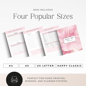 skincare organizer printable pages
skincare routine log printable
