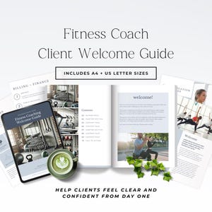 Personal Trainer Welcome Packet Template, Editable Client Onboarding Guide, Fitness Coach Welcome Kit, Canva Gym Client Handbook